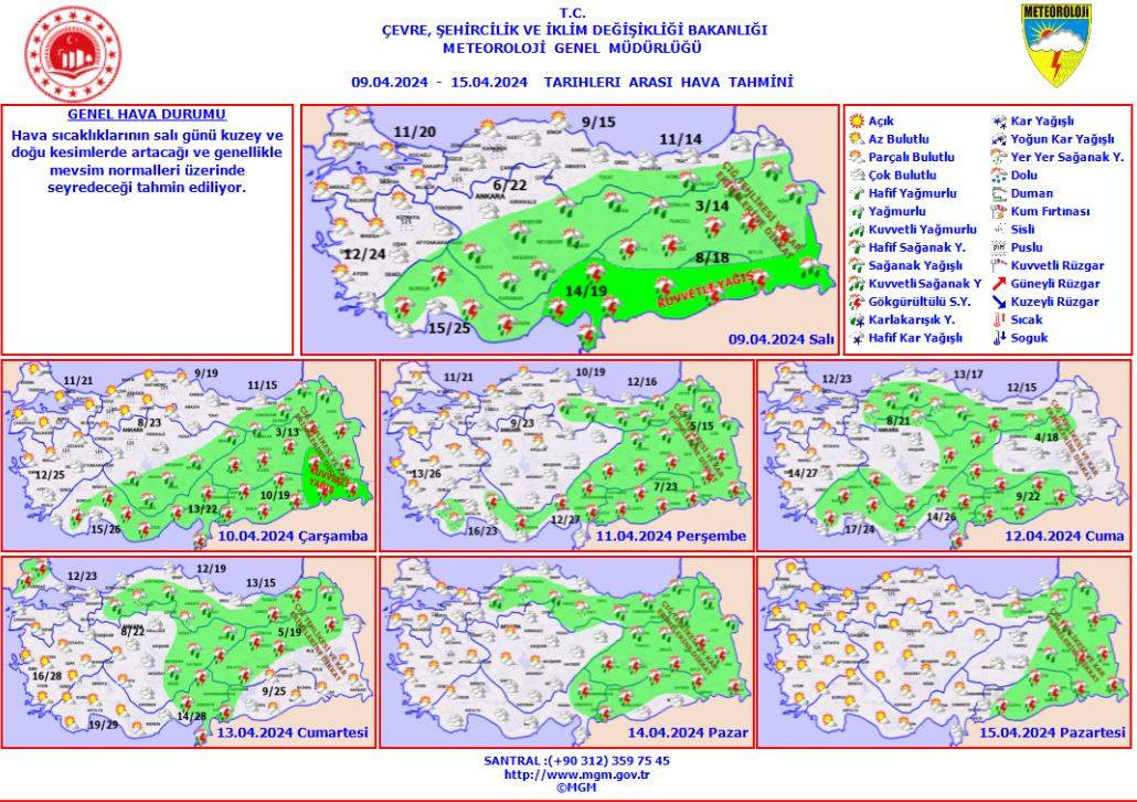 Sağanak yağış çok kuvvetli geliyor! Meteoroloji 15 ile sarı kodlu uyarı yaptı - Resim: 6